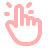 Icon of a finger click