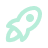 Icon of a launched rocket