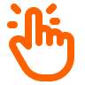 Icon of a finger click